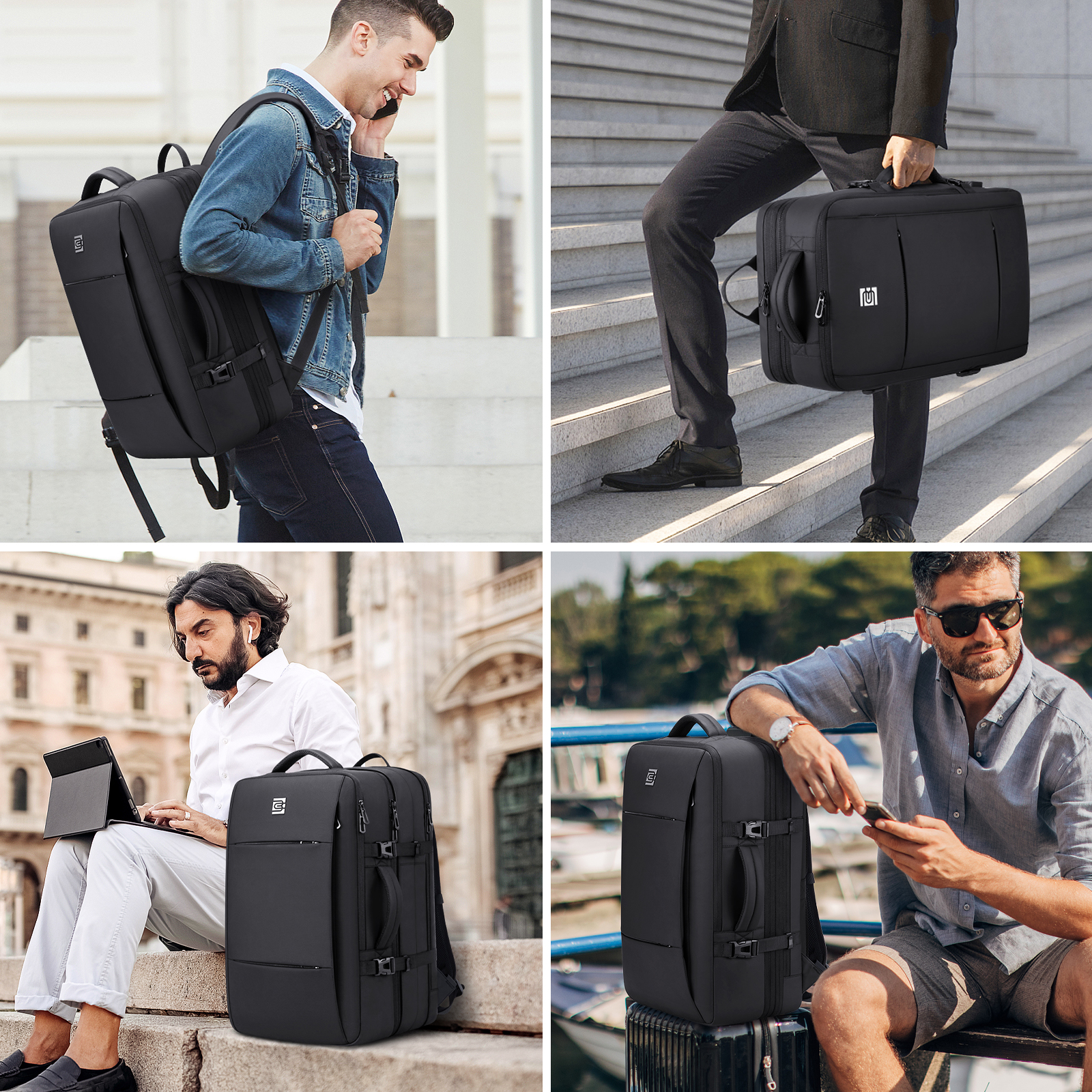 UKEIN 40L Expandable Travel Backpack with Laptop Compartment photo 8