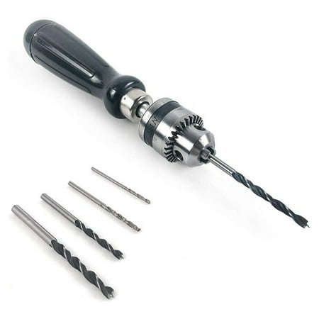 

Pin Vise Hand Drill Bits Mini Twist Drill Bits Set for Woodworking Precision DIY Model Jewelry Walnut Amber