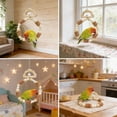 thumbnail image 6 of SLYNSHome Bird Chew Toys,Natural Wood Ring Toys Beige Parrot Hanging Cage Toy Bird Perch Stand for Small Bird, 6 of 6
