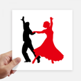thumbnail image 1 of Duet Dance Social Dance Dance Dancer Sticker Tags Mur Image Ordinateur Portable Autocollant Auto-Adhésif, 1 of 1