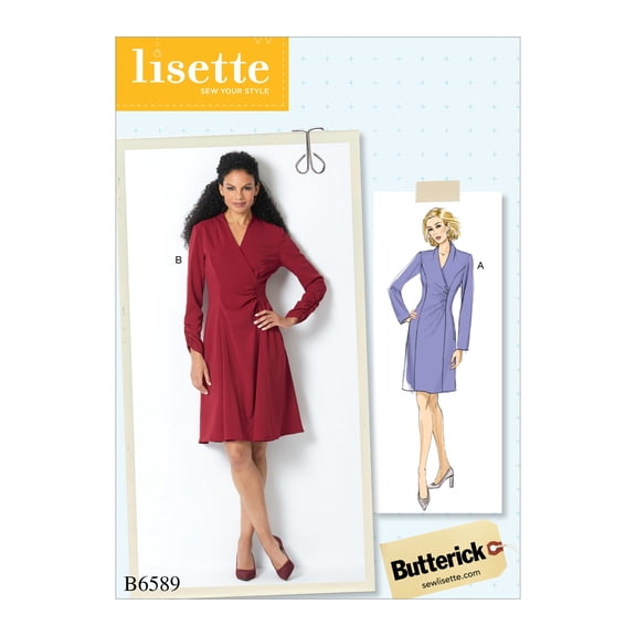 Butterick Pattern Misses' Dress-14-16-18-20-22