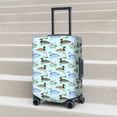 thumbnail image 6 of Hirioo Mallard Duck Of Lotus Flowers for Elasticity Suitcase Cover (No luggage Included) Durable Luggage Protector Fits 18-32 Inch Luggage-Small, 6 of 7