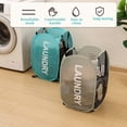 thumbnail image 5 of Pop Up Mesh Laundry Hamper 2 Pack, Collapsible Laundry Basket with Steel Frame, Foldable Clothes Hamper with Side Pocket for Storage,(Blue+Gray), 5 of 7