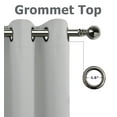 thumbnail image 2 of 2 Pack: Solid Colored 100% Energy Saving Hotel Max Blackout Thermal Curtain Panels - Silver, 84 in. Long, 2 of 5