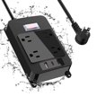 thumbnail image 1 of Outdoor Power Bar Waterproof with USB C, 4 Wide AC Outlets Heavy Duty Surge Protector with Flat Plug, Waterproof Shockpr, 1 of 6