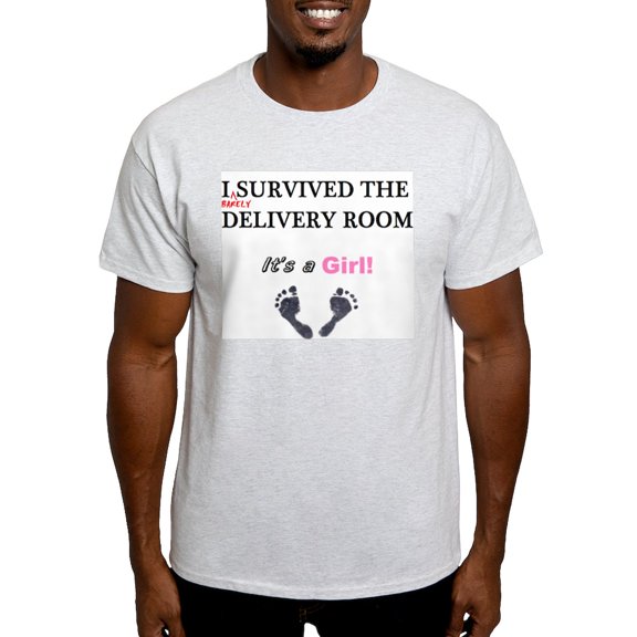 CafePress - Barely Survived Delivery Room, Girl, T Shirt - Men's Classic Graphic T-Shirt