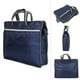 thumbnail image 3 of Bolsa de archivo de tela Oxford impermeable portátil, organizador de documentos para reuniones de negocios con cremallera (azul), 3 of 5
