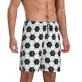thumbnail image 2 of Wukai Soccer Men’s Short Pajama Pants With Pockets Soft Sleep Pj Shorts for Men-X-Large, 2 of 6