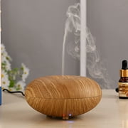 Light/Dark Woodgrain Ultrasonic Ion Humidifier Aroma Air Aromatherapy Essential O il Diffuser Ultrasonic Purifier Mist Maker