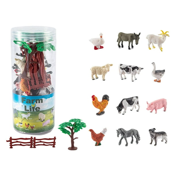 Figuras Juguetes Mundo Animal Decoración Miniatura Vitrina Exhibición Figuras de Dinosaurios Set 15 piezas