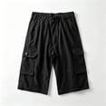 thumbnail image 6 of Men Stretch Multi Pocket Cargo Pants Straight Leg Zip Off Water Repellent Lightweight Travel Pants, 6 of 9