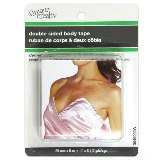 UNIQUE Double‑Sided Body Tape – 25 mm × 5 m (1″ × 5½ yd)