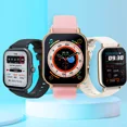thumbnail image 2 of Smartwatch Reloj 1.8'' Inteligente Bluetooth Llamada Caja Rosa Correa Coral Claro, 2 of 2