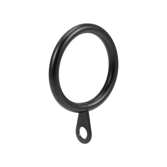 Uxcell Curtain Rings Metal 28mm Inner Dia for Curtain Rods Black 14 Pack