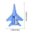 thumbnail image 3 of Airplane Shaped Manual Pencil Sharpener Candy Colored Plastic Pencil Planer For Kids School Stationery Supplies, 3 of 6