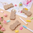 thumbnail image 7 of 10Pcs Easter Wooden Bunny Cutouts, Unfinished Bunny Table Wooden Signs, Bunny Shaped Craft Tags, Easter Wood Bunny Slice Ornament for Easter Spring Home Decor Classroom DIY Art Craft, 7 of 7
