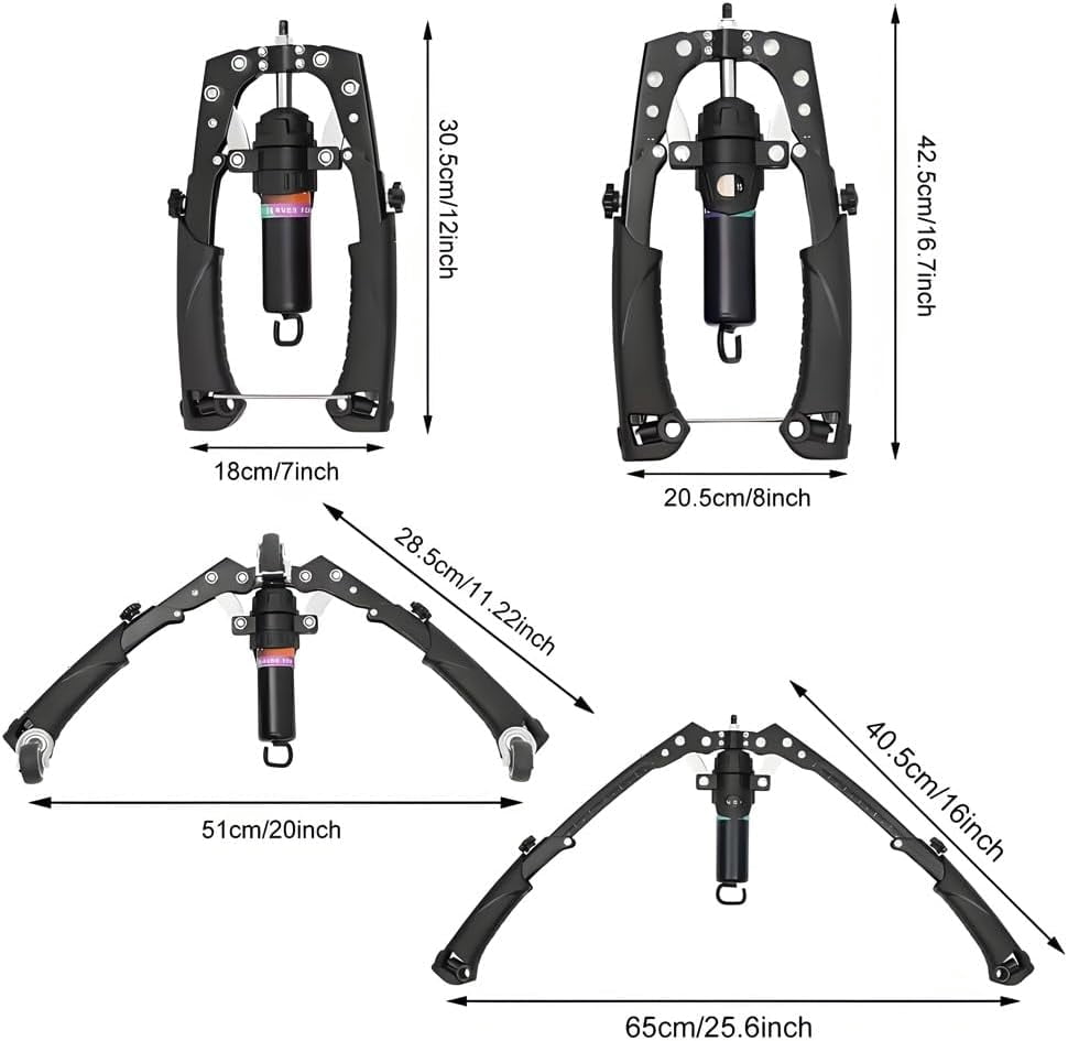 Mymus CoreFlex Twister Pro,Hydraulic Power Chest Press Machine,All-in-One Adjustable Hydraulic Arm Exerciser Twister Bar, ABS and Upper Body Fitness Equipment for Home Gym Workout