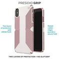 thumbnail image 3 of Speck Presidio Grip Phone Case for iPhone Xs Max - Veil White / Lipliner Pink, 3 of 5