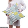 thumbnail image 5 of Ambesonne Vintage Fabric by the Yard Upholstery, Scandinavian Abstract Art, 3 Yards, Mustard and Pale Cadet Blue, 5 of 5