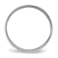 thumbnail image 2 of 10K White Gold Ring Band Wedding Milgrain Standard Half Round, 2 of 4