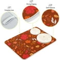thumbnail image 4 of Coolnut Autumn Maple Leaf Dish Drying Mat Absorbent Reversible Drying Pad Dish Drainer Rack Mat for Kitchen Countertops Sinks,16"x18", 4 of 6
