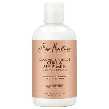 Shea Moisture Curl And Style Milk Nourishing Cream, Coconut And Hibiscus - 8 Oz, 6 Pack