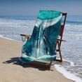 thumbnail image 4 of Watercolor Dolphin Tail Printed Microfiber Sand Free Pool Towel Lightweight Oversized Absorbent Compact Travel Must Have for The Swimming Summer Cruise Ship Essentials, 4 of 8
