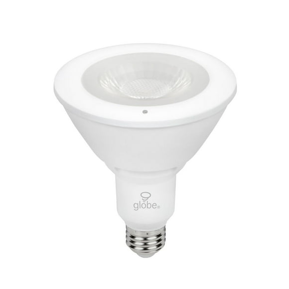 Globe Electric 90W Equivalent Warm White (3000K) PAR38 Dusk to Dawn LED Plastic Light Bulb, Energy Star, E26 Base, 1100 Lumens, 30358