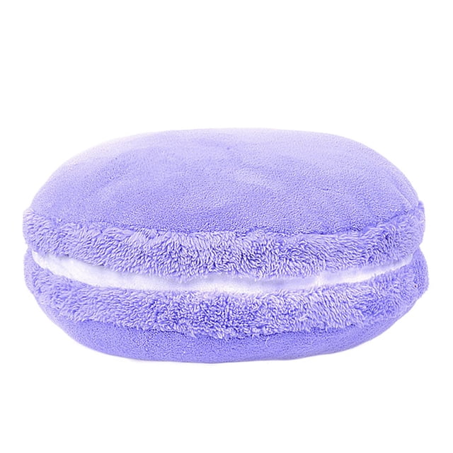Cojín ChezMax Macaron Plush redondo, 37 cm, color lavanda