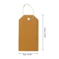 thumbnail image 2 of Unique Bargains 1 Pc Solid Color Irregular Luggage Tag for Travel Yellow PU, 2 of 5