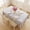Blue, variant on Threns Ruffle Tablecloth, White Satin Tablecloth, Cotton Rectangle Silky Table Cloth Table Cover, Scalloped Table Cloth for Kitchen Dining and Weddings, 52" x 70"