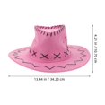 thumbnail image 3 of Sombrero de verano para niños, sombrero de vaquero decorativo, sombrero de vaquera, decoración de sombrero pequeño para niños al aire libre, 3 of 5
