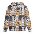 thumbnail image 5 of Uorisanigo Cute Dog Print Women Oversized Sweatshirts Casual Slight Stretch Womens Zip Up Oversized Sweatshirts Long Sleeve Loose Fall Fashion Winter ClothesSize 2XL, 5 of 7