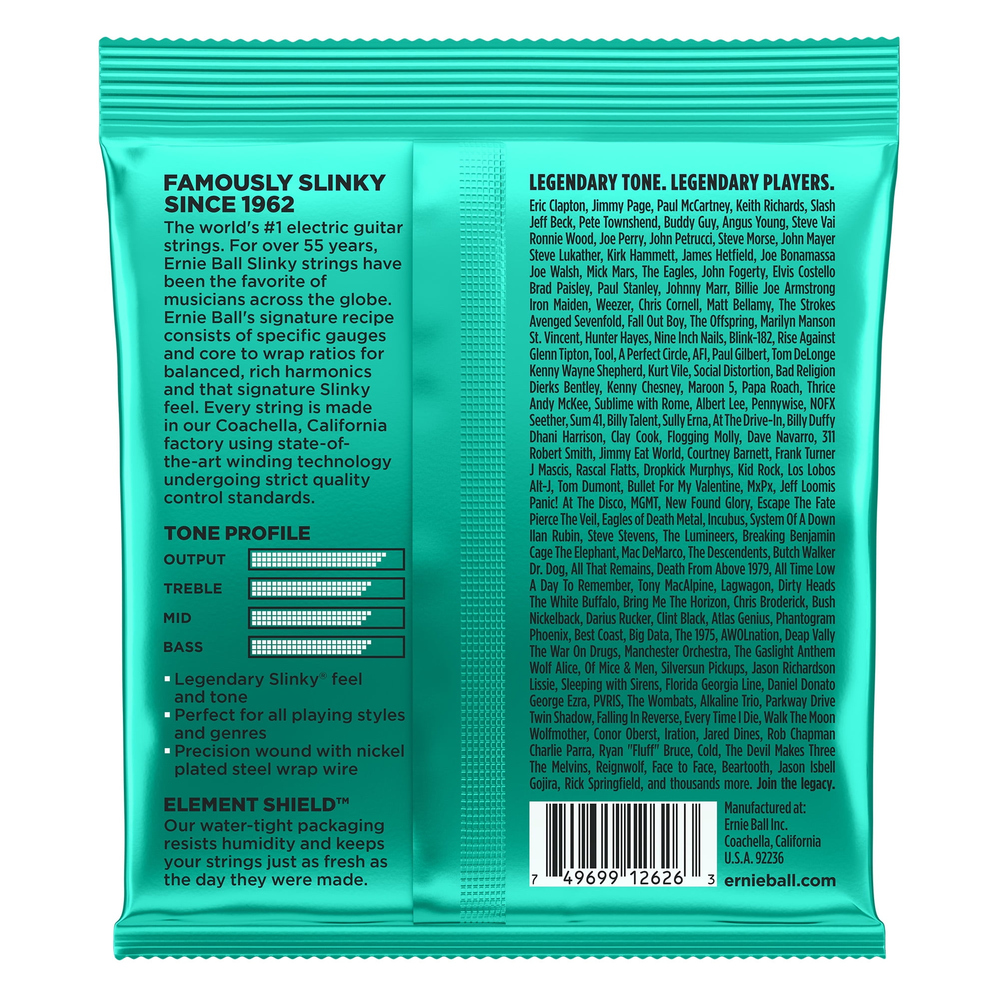 3 PACK Ernie Ball 2626 ll Not Even Slinky Electric Strings