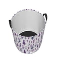 thumbnail image 3 of Daiia Lavender Flowers Round Laundry Basket with Handles Thickened Waterproof Circular hamper,Dirty Clothes Storage Basket for Bedroom,Bathroom,College Dorm-Small, 3 of 8