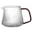 thumbnail image 1 of yuksok Clear Coffee Pot Large Capacity with Handle Portable Glass Serving Cups for Home 400ml, 1 of 9