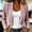Pink, variant on Womens Blazer Prom Wedding Trendy Casual Commute Loose Suit Jacket Beige S