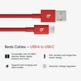thumbnail image 2 of Beats USB-A to USB-C Woven Cable (1.5 m / 5 ft) - Rapid Red, 2 of 7