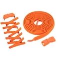 thumbnail image 1 of Uxcell 4 Set Cordones Elásticos Sin Atar para Zapatillas de Adultos, Naranja, 1 of 6