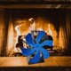 thumbnail image 4 of Estufa de leña de Ventilador de chimenea Motor silencioso Circulación térmica Ventilador de estufa de aire caliente / calentado para estufas - Azul perfecl ventilador de la estufa de la chimenea, 4 of 7