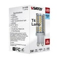 thumbnail image 7 of Satco 5W 120V JCD G9 LED 5000K Natural Light 550Lm Bulb - 40w Equiv., 7 of 7