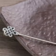 thumbnail image 7 of K-KED Pure S990 Sterling Silver Toothpick Earpick Ear Spoon Lucky Gift Knot Pendant -Toothpick And Earpick, 7 of 7