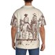 thumbnail image 3 of Balery Cowboys Riding Horses Camisa Casual de Manga Corta con Botones para Hombre, Texturizada, Estilo Cubano, para Playa, Verano-4X-Large, 3 of 5