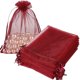 thumbnail image 1 of Bolsas de regalo de organza, paquete HRX, rojo burdeos, 13 x 18 cm, 100 unidades, 1 of 7