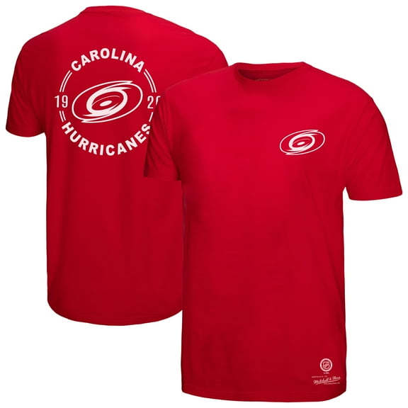 Men's Mitchell & Ness Red Carolina Hurricanes Penalty Box 2.0 T-Shirt