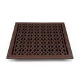 thumbnail image 4 of Registre d'Aération de Plancher en Fonte 12′′ x 16′′ – Conception Robuste de Style Tudor Mushroom, Couvercle d'Aération Artisanal Antirouille avec Amortisseur Ajustable – Revêtement en Poudre Repeintable pour Planchers et Murs, 4 of 9