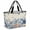 Beige Blue, variant on White Wood Grain Beach Bag for Women, Large Breathable Mesh Beach Tote Bag, Country Farmhouse Wooden Plank Sandproof Lightweight Travel Bags for Vacation Picnic Swimming Pool 15.7"x15.7"x9.1"