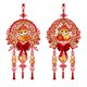 thumbnail image 5 of 2 adornos colgantes para puerta del Festival de Primavera 2025, colgantes chinos Estilo B, 5 of 9