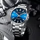 thumbnail image 4 of Relojes De Cuarzo Impermeables Luminosos Curren, 2 Unidades Fondo Plata/azul, 4 of 7