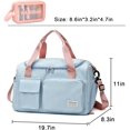 thumbnail image 2 of Small Gym Bag for Women, Travel Duffle Bag Carry On Weekender Bag with Shoe Compartment, 2 of 5